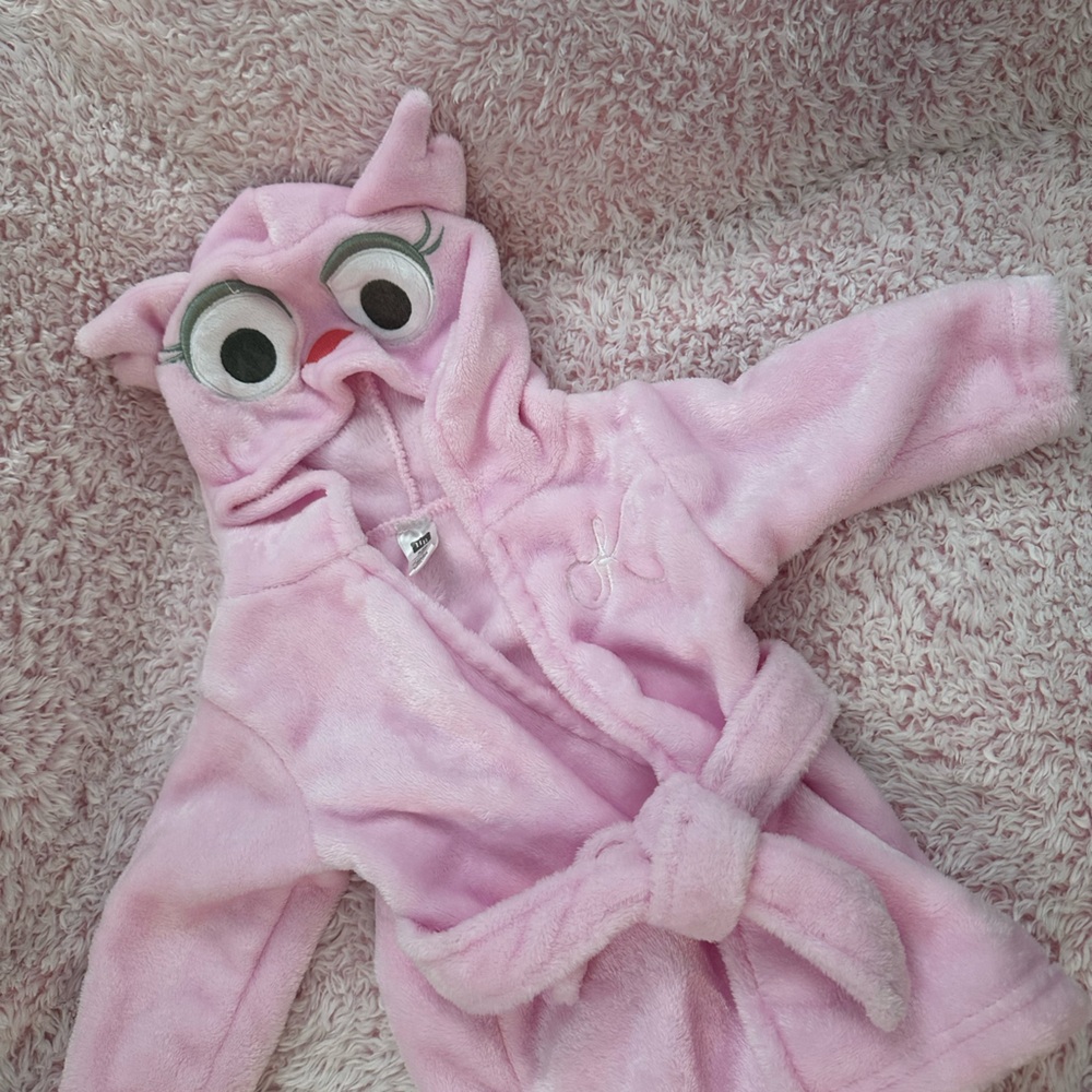 Pink Kids Hooded One Piece